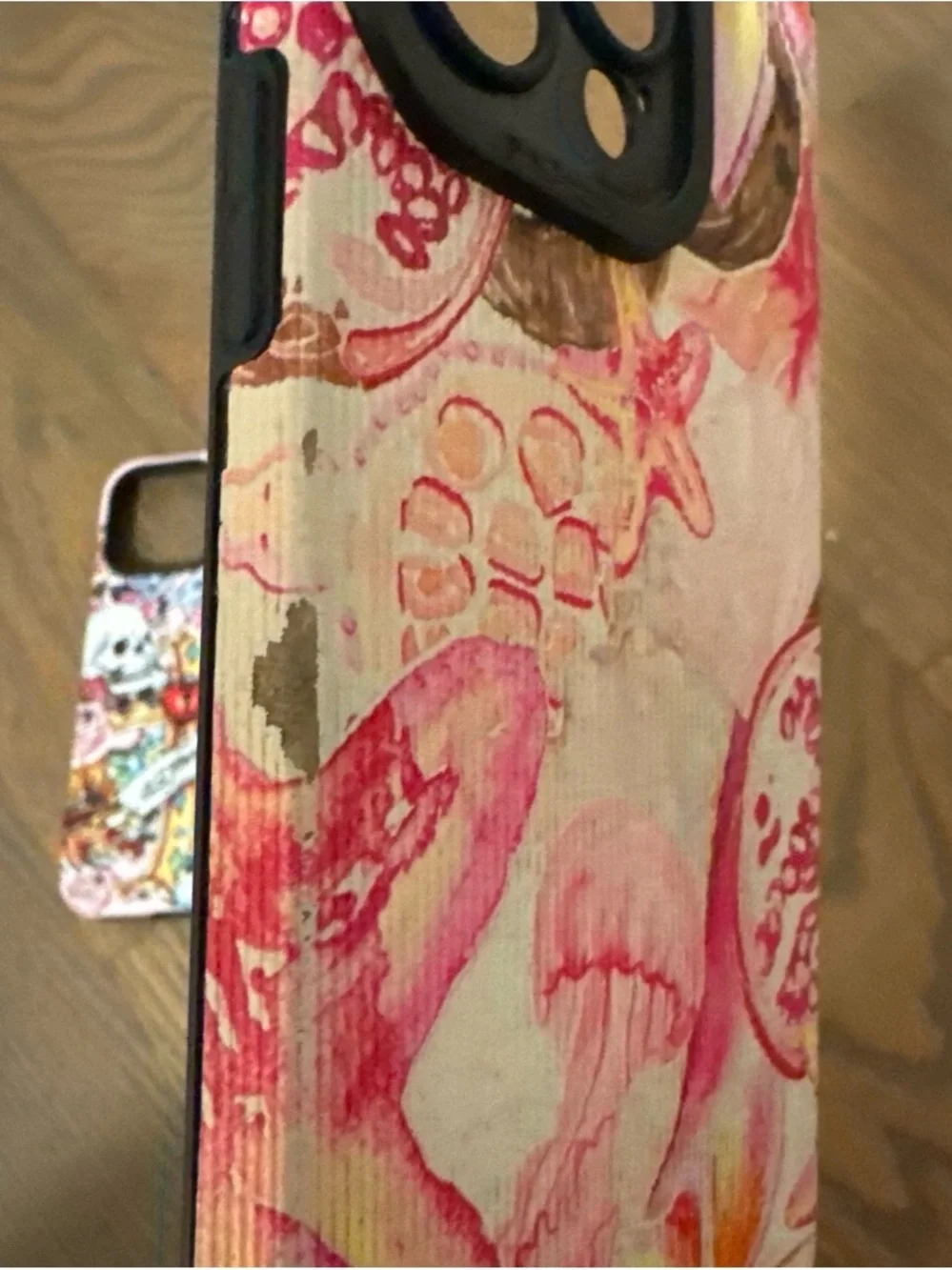 Pink Floral Beach Print Phone Case - Unbranded
